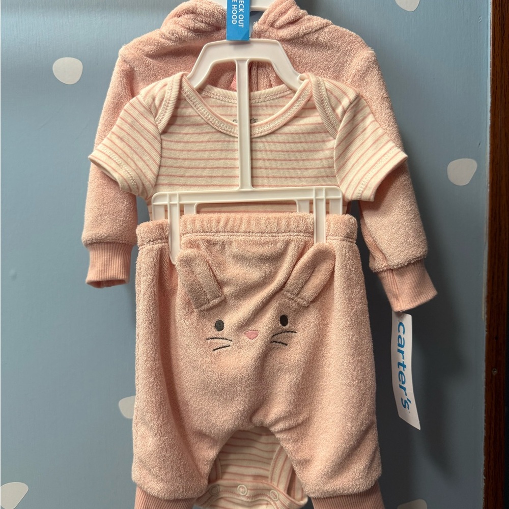 Carter's Blush Pink Baby Outfit Set